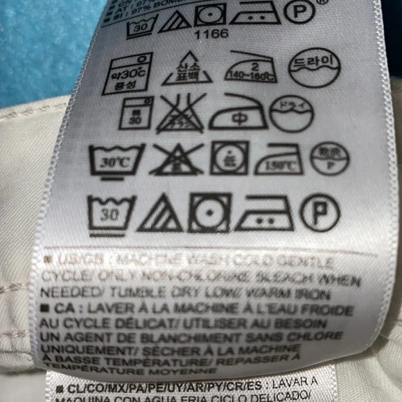 BANANA REPUBLIC Ryan Fit side ankle zippers white 4 pockets straight leg size 6 - Picture 8 of 13